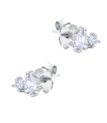 Beautiful CZ Crystal Silver Stud Earring STS-6317